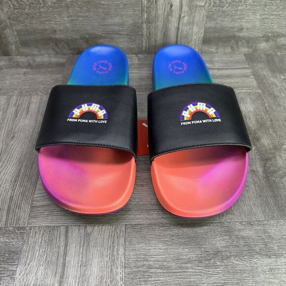 Puma Men's size 12 Pride Multicolored Slides - Picture 3 of 8